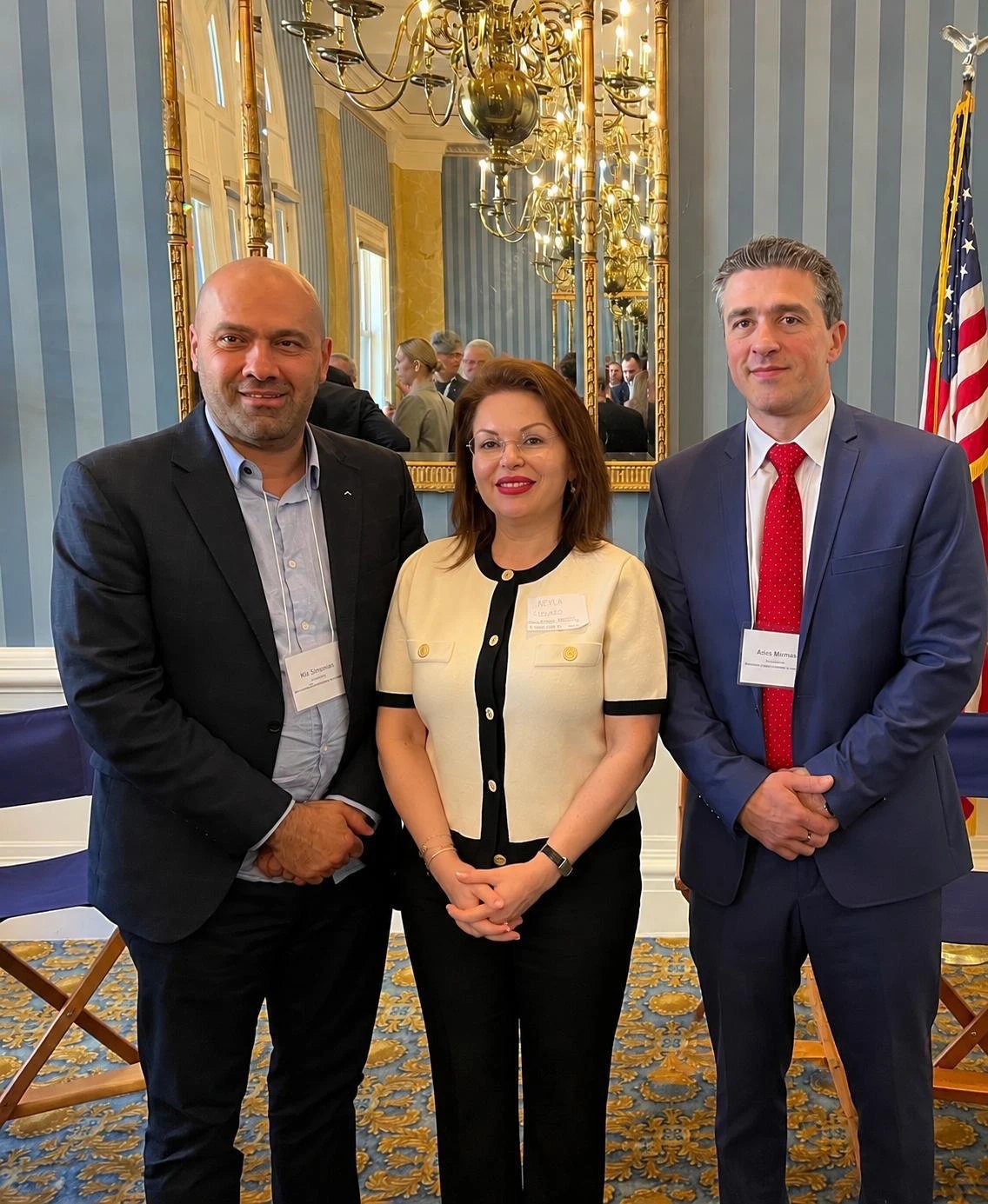 The three Co-Presidents of the American Balkan Chamber of Commerce